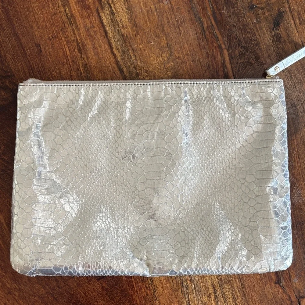 Kate Spade Foiled Again Gia crocodile clutch 10 x 7.5 #0215
